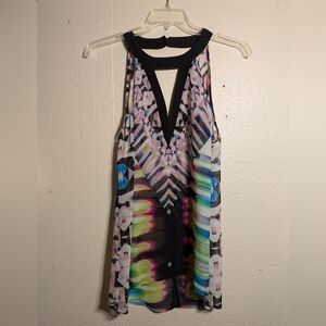 Bisou Bisou Colorful Sleeveless V-Neck Top Size Xl Pre-owned